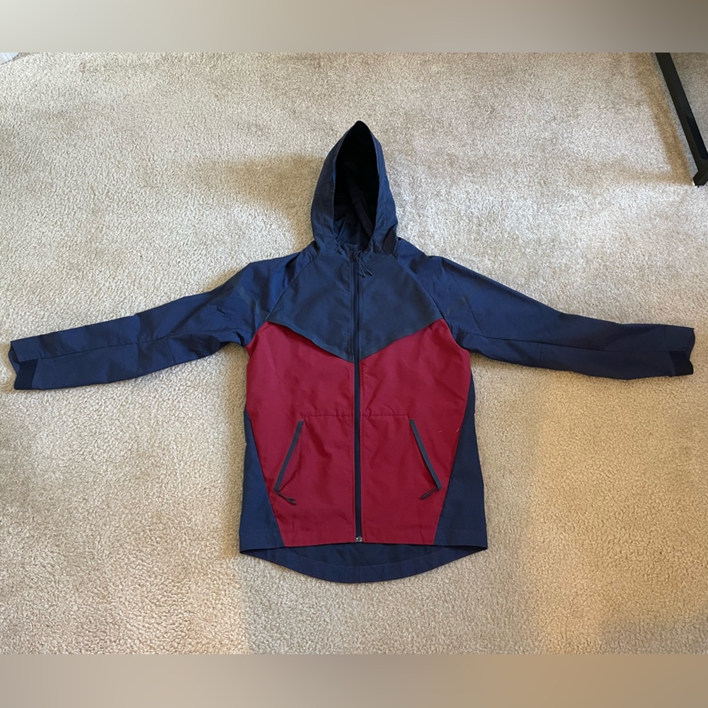 Nike Jacket Lightweight Rain Men Medium Men’s M Navy Red Retro Logo Windbreaker
